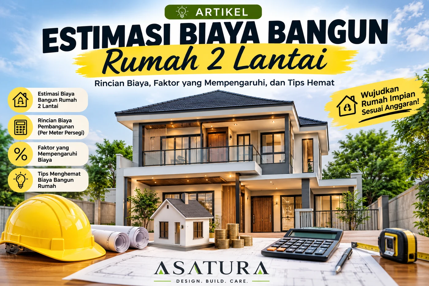Estimasi biaya bangun rumah 2 lantai — rincian biaya, faktor yang mempengaruhi, dan tips hemat
