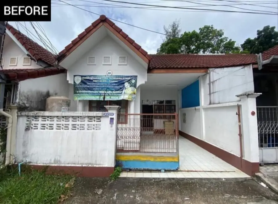 Tampilan fasad rumah sebelum direnovasi